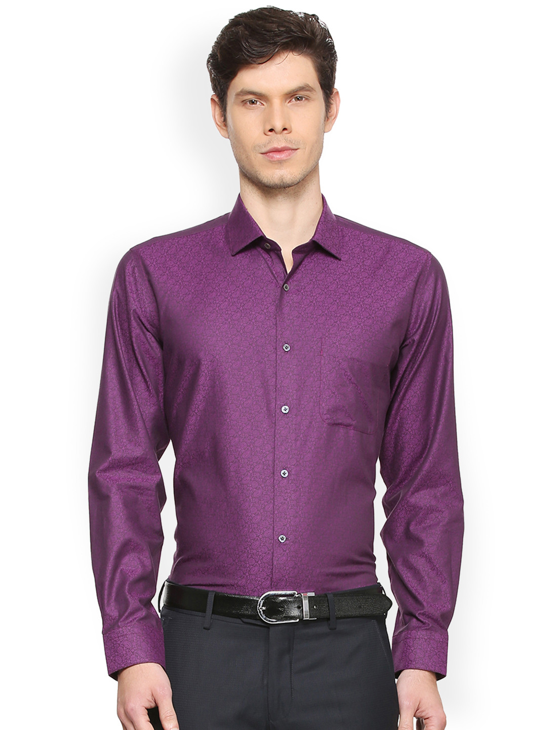 van heusen purple shirt