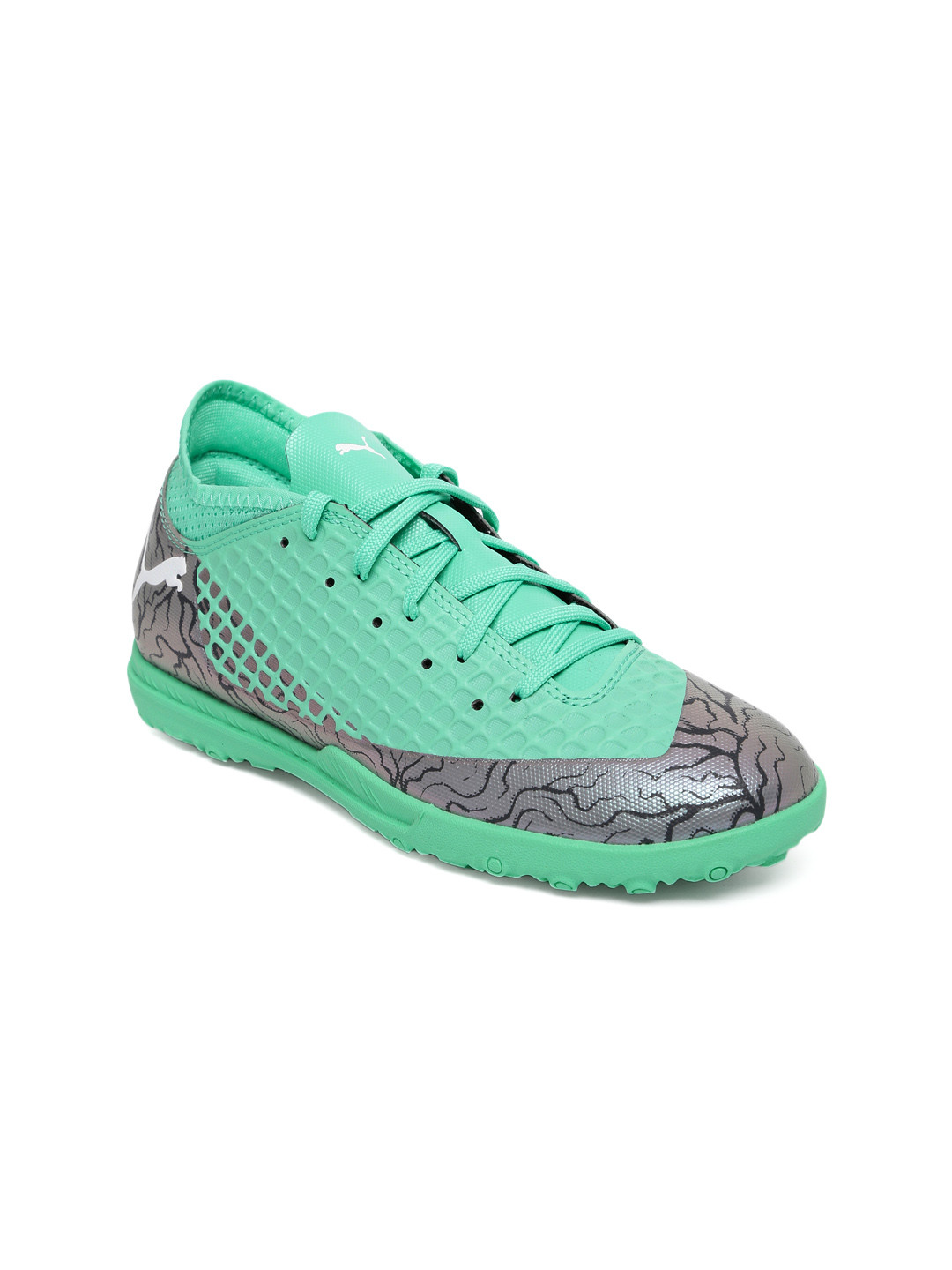 Buy Puma Boys Green FUTURE 2.4 TT Jr Football Shoes - Sports Shoes for ...