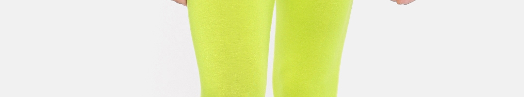 Download Buy Melange By Lifestyle Green Ankle Length Leggings ...