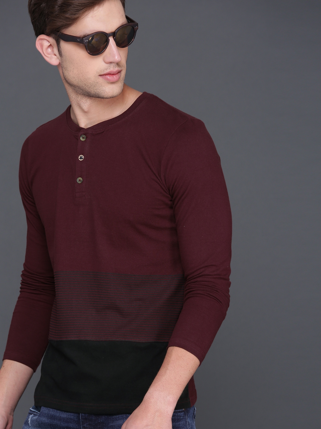 burgundy t shirt mens uk