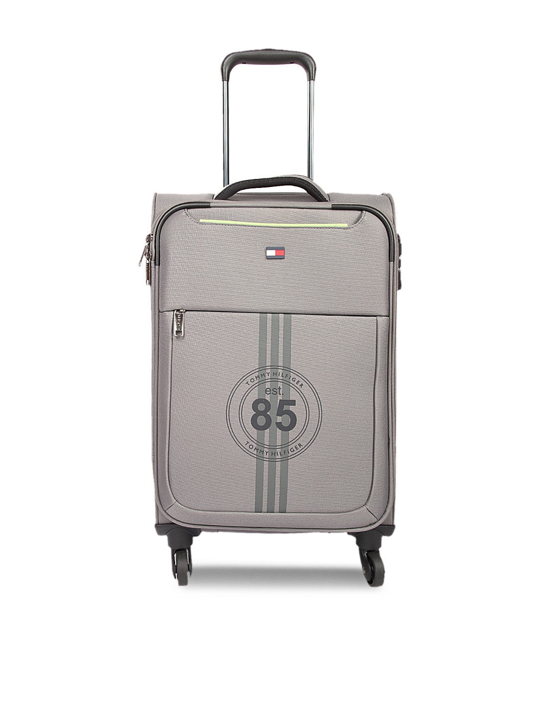 Buy Tommy Hilfiger Unisex Grey Medium Trolley Bag Trolley Bag for