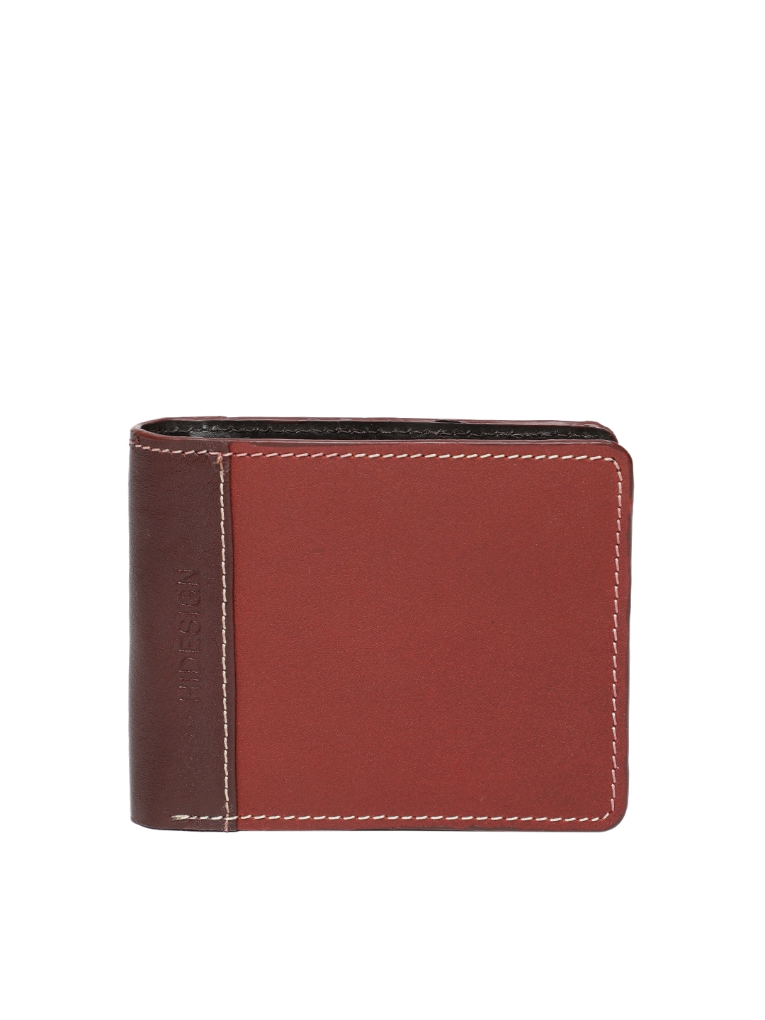 Buy Hidesign Men Red Solid Two Fold Leather Wallet - Wallets for Men ...
