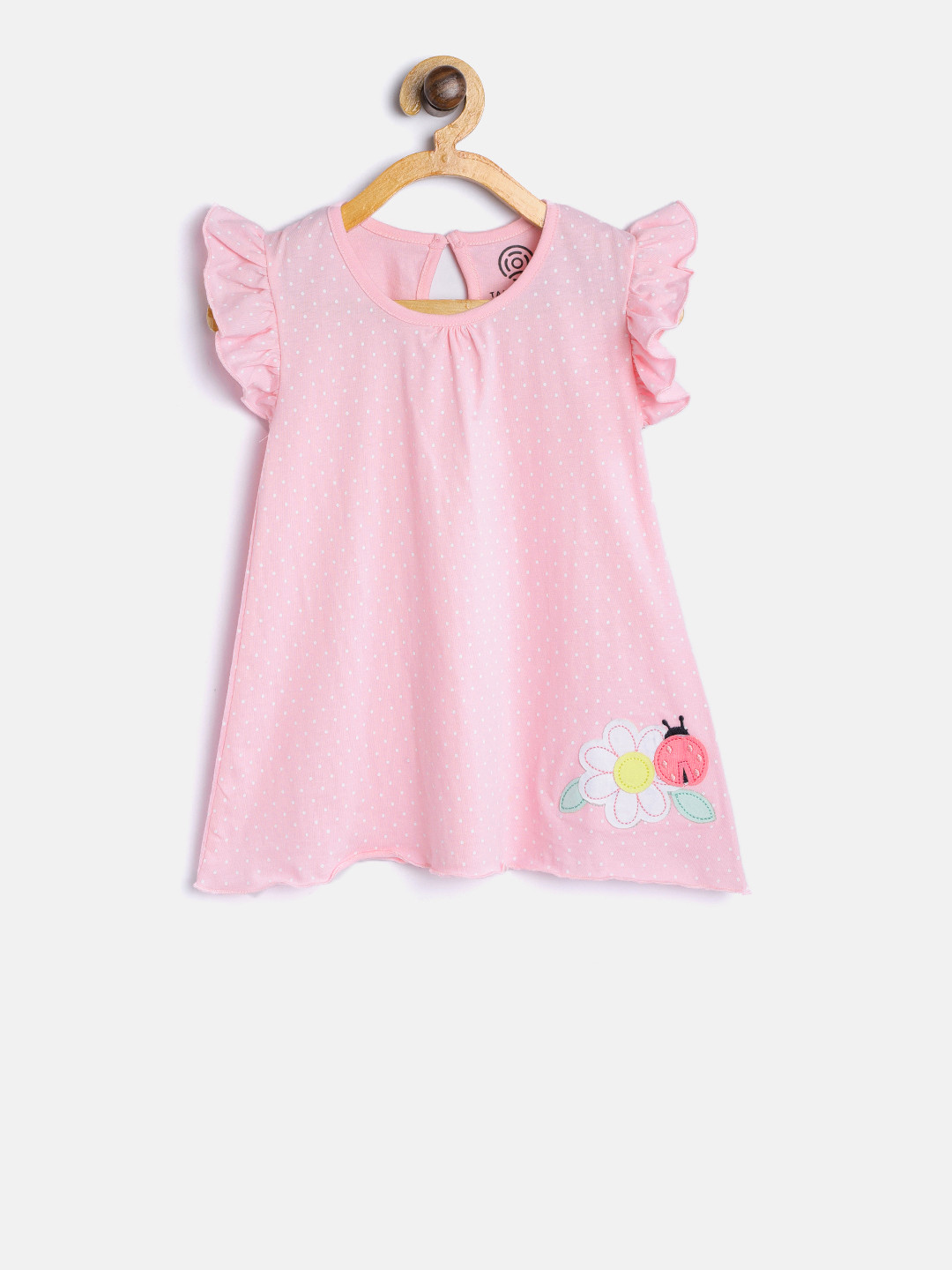 Buy TAMBOURINE Girls Pink Printed A Line Dress Dresses for Girls