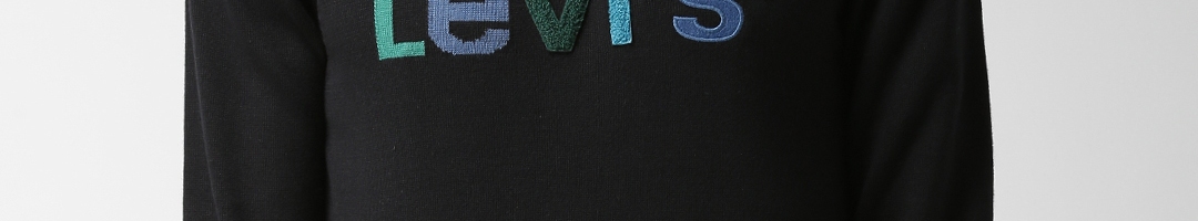 Buy Levis Men Black Self Design Pullover - Sweaters for Men 6841045 ...