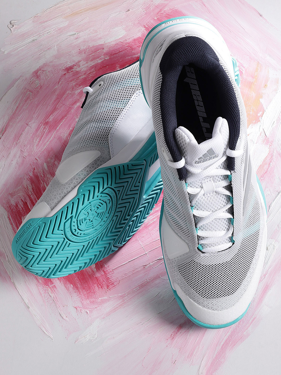 Buy ADIDAS Men Grey Barricade Club Tennis Shoes - Sports Shoes for Men ...