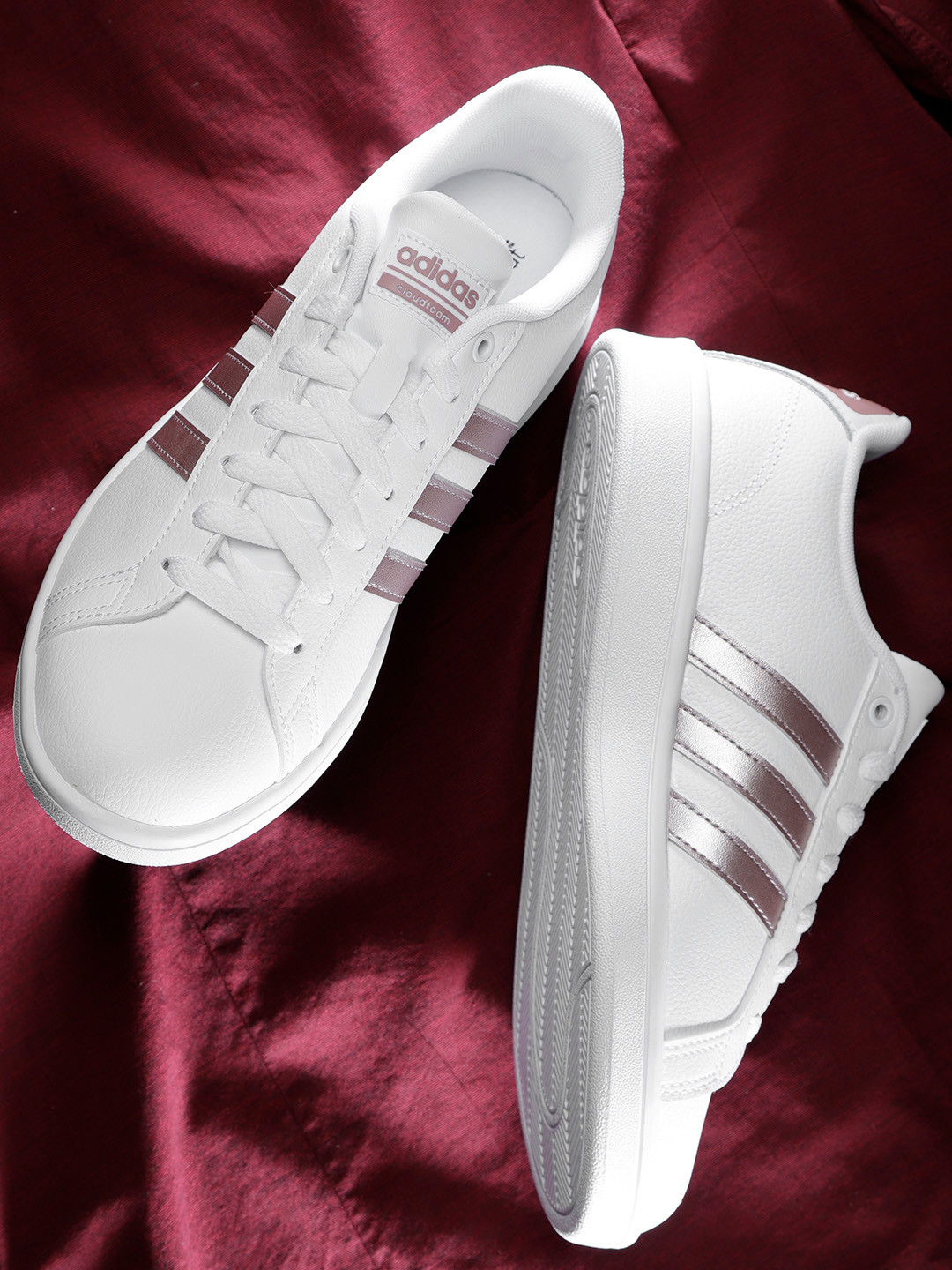 all white adidas womens