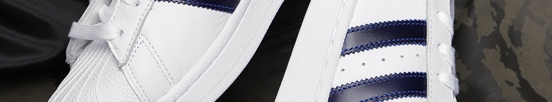 Buy ADIDAS Originals Men White Leather Superstar Sneakers - Casual