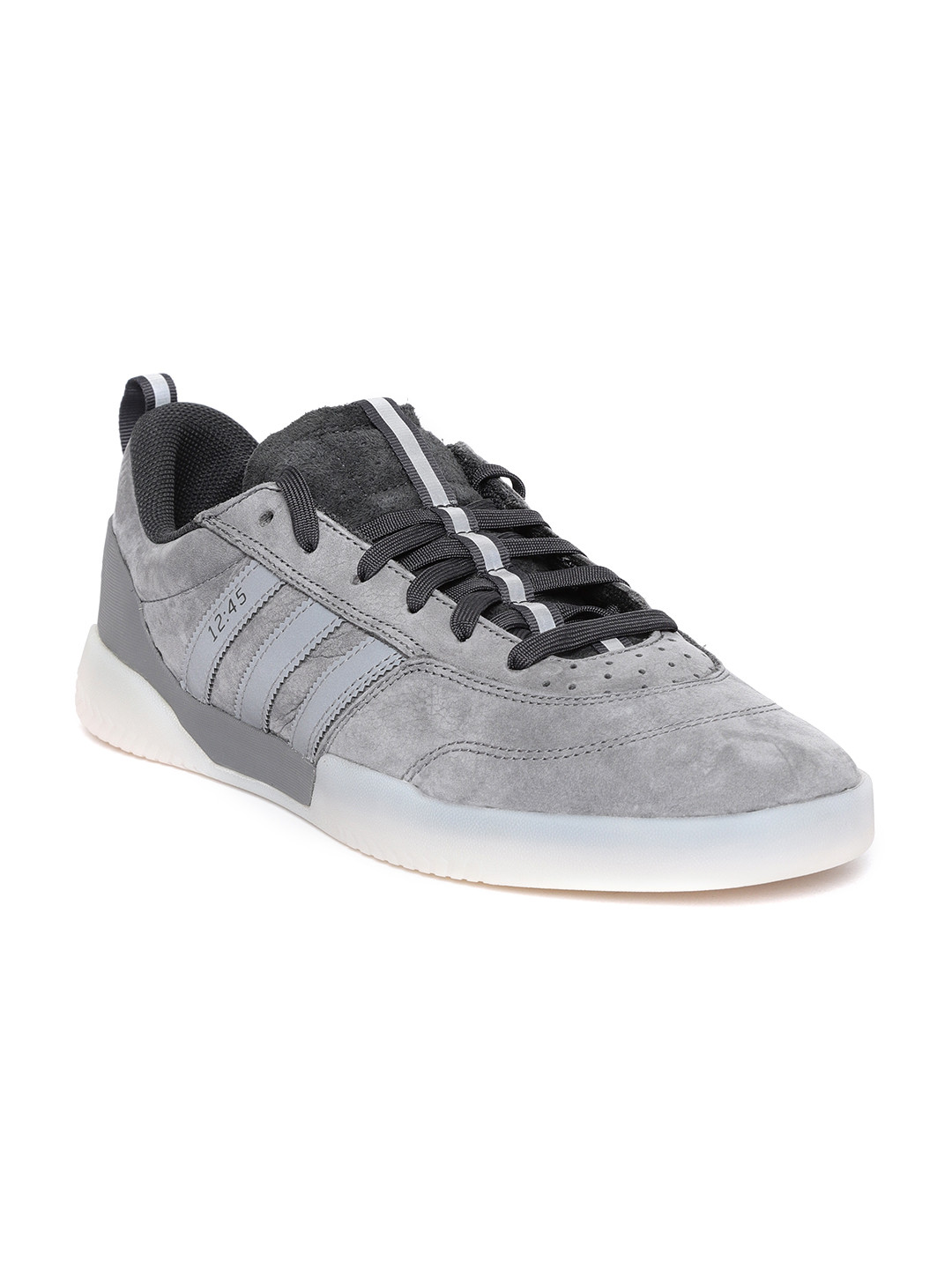 Buy ADIDAS Originals Men Grey Leather City Cup X Numbers Sneakers
