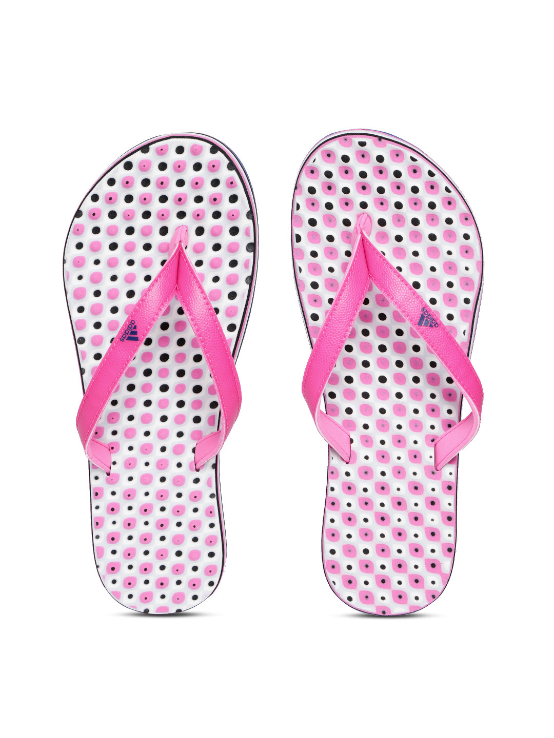 Buy ADIDAS Women Pink & White EEZAY Printed Thong Flip Flops Flip