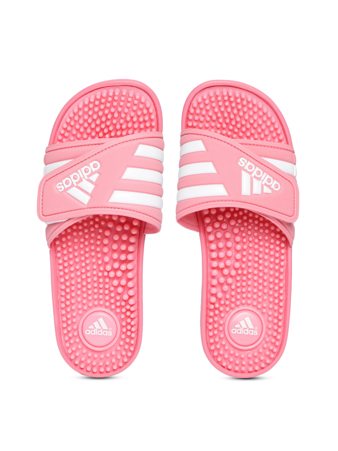 pink sliders adidas