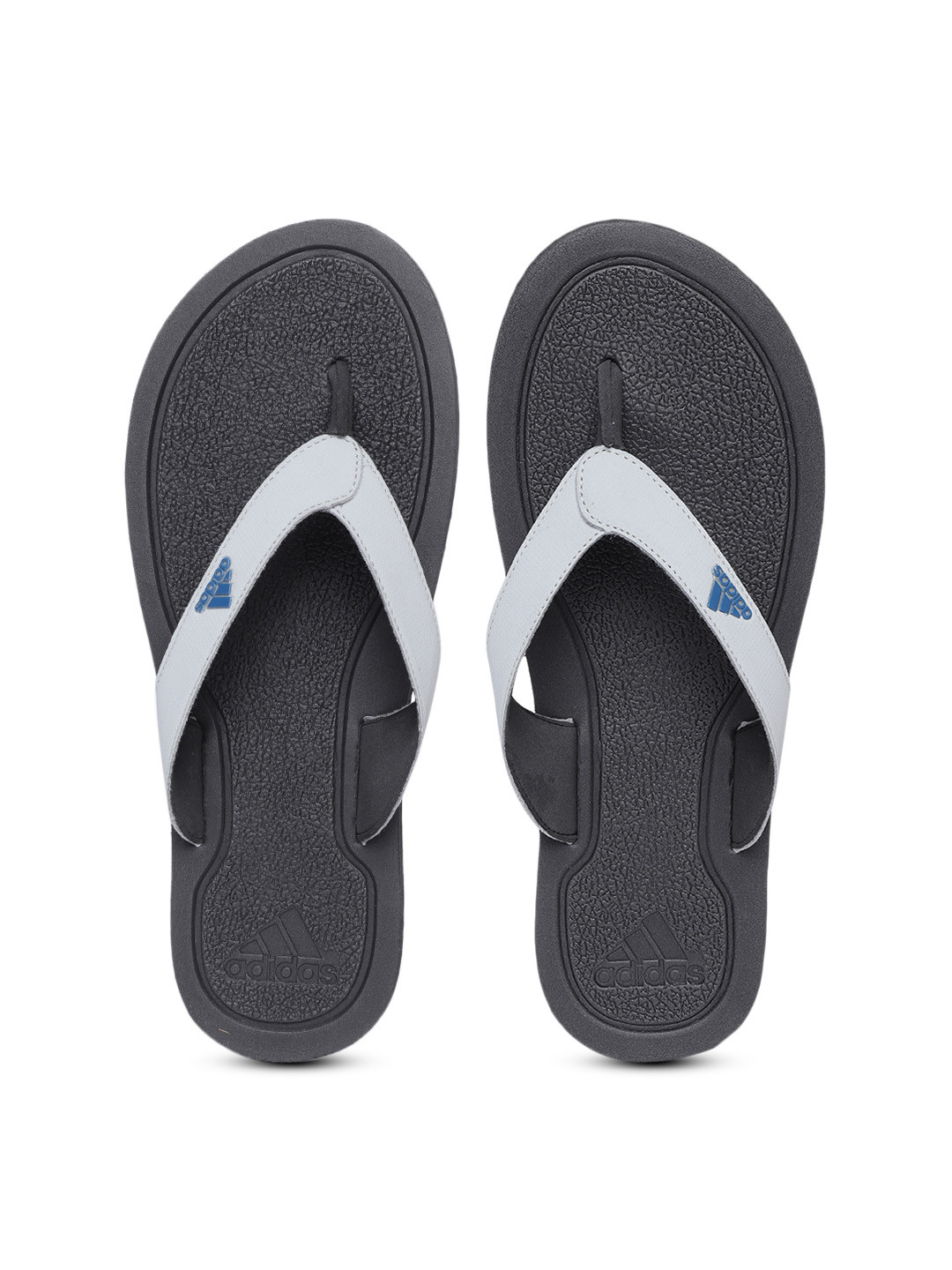 adidas flip flops grey