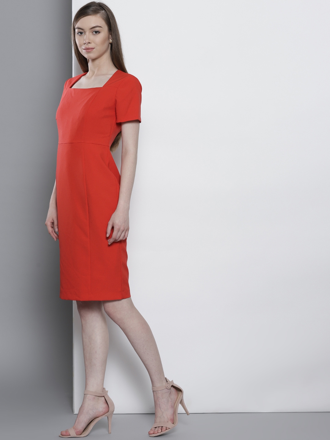 Buy Dorothy Perkins Women Red Solid Sheath Dress Dresses For Women 6843677 Myntra 