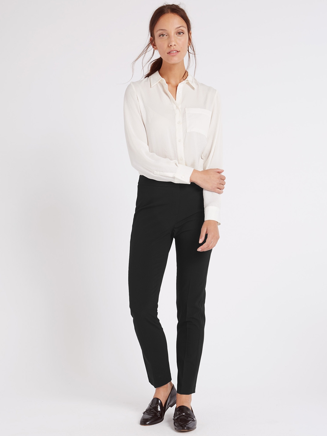 marks and spencer black jeggings