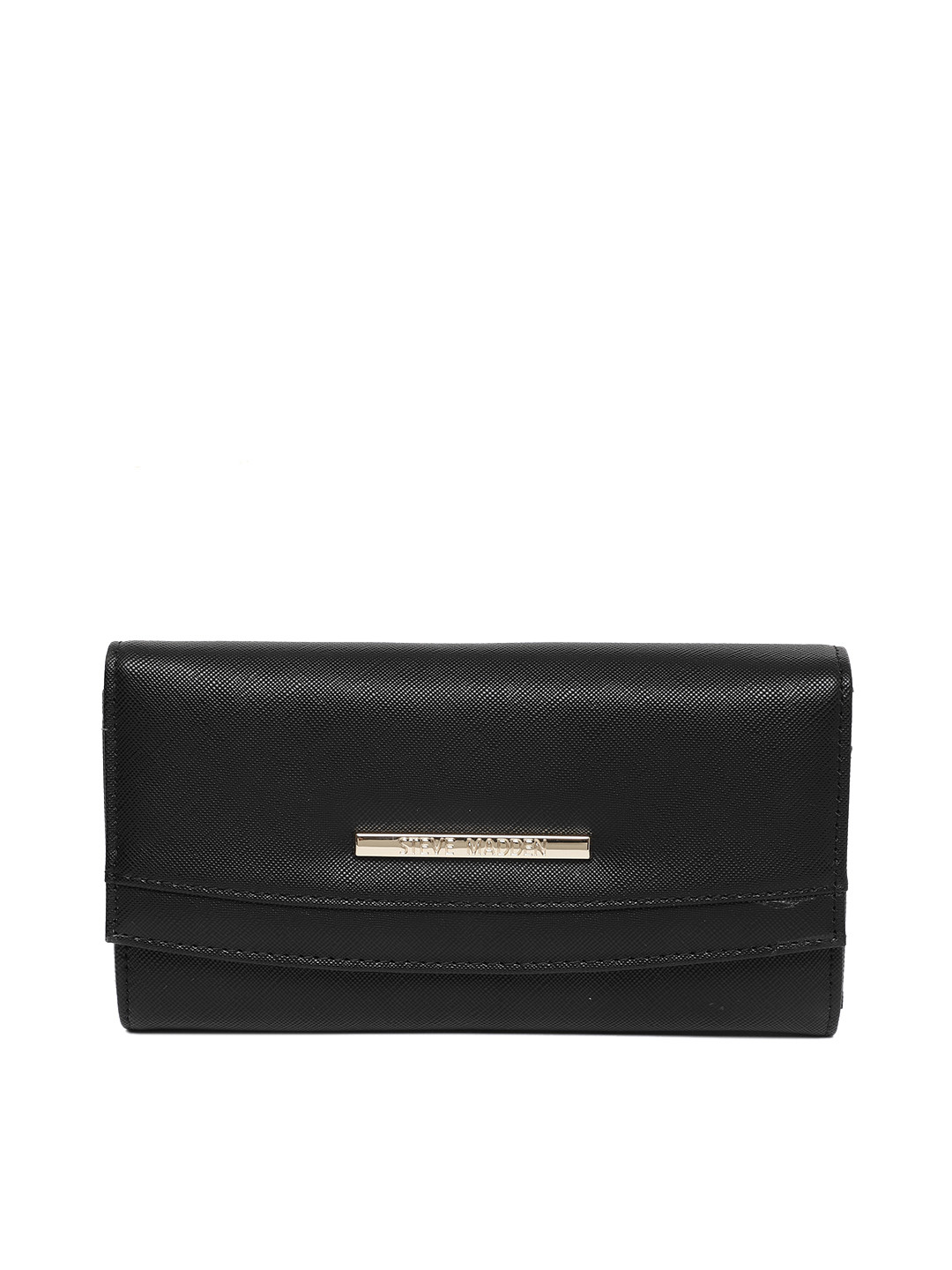 Buy Steve Madden Women Black Solid Two Fold Wallet Wallets for Women
