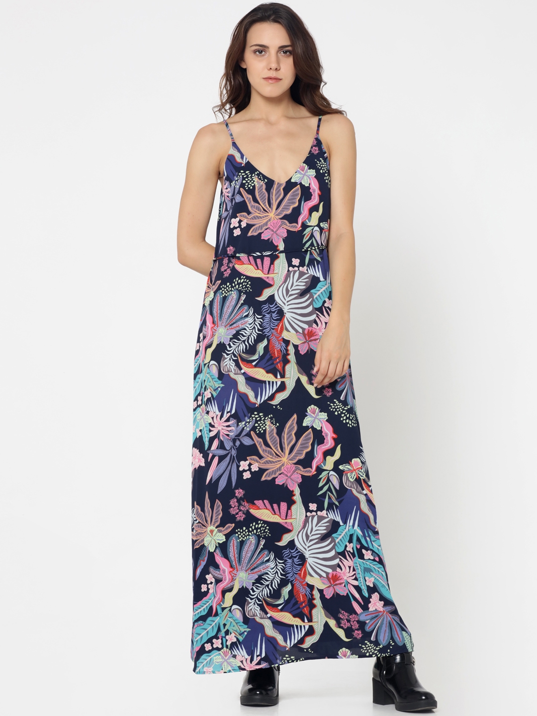Buy ONLY Women Multicoloured Printed Maxi Dress - Dresses for Women ...