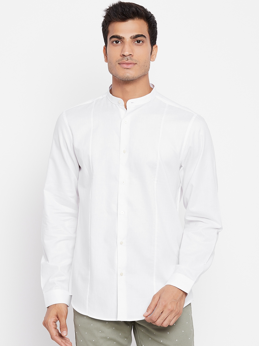 Buy Blackberrys Men White Slim Fit Solid Casual Shirt - Shirts for Men ...
