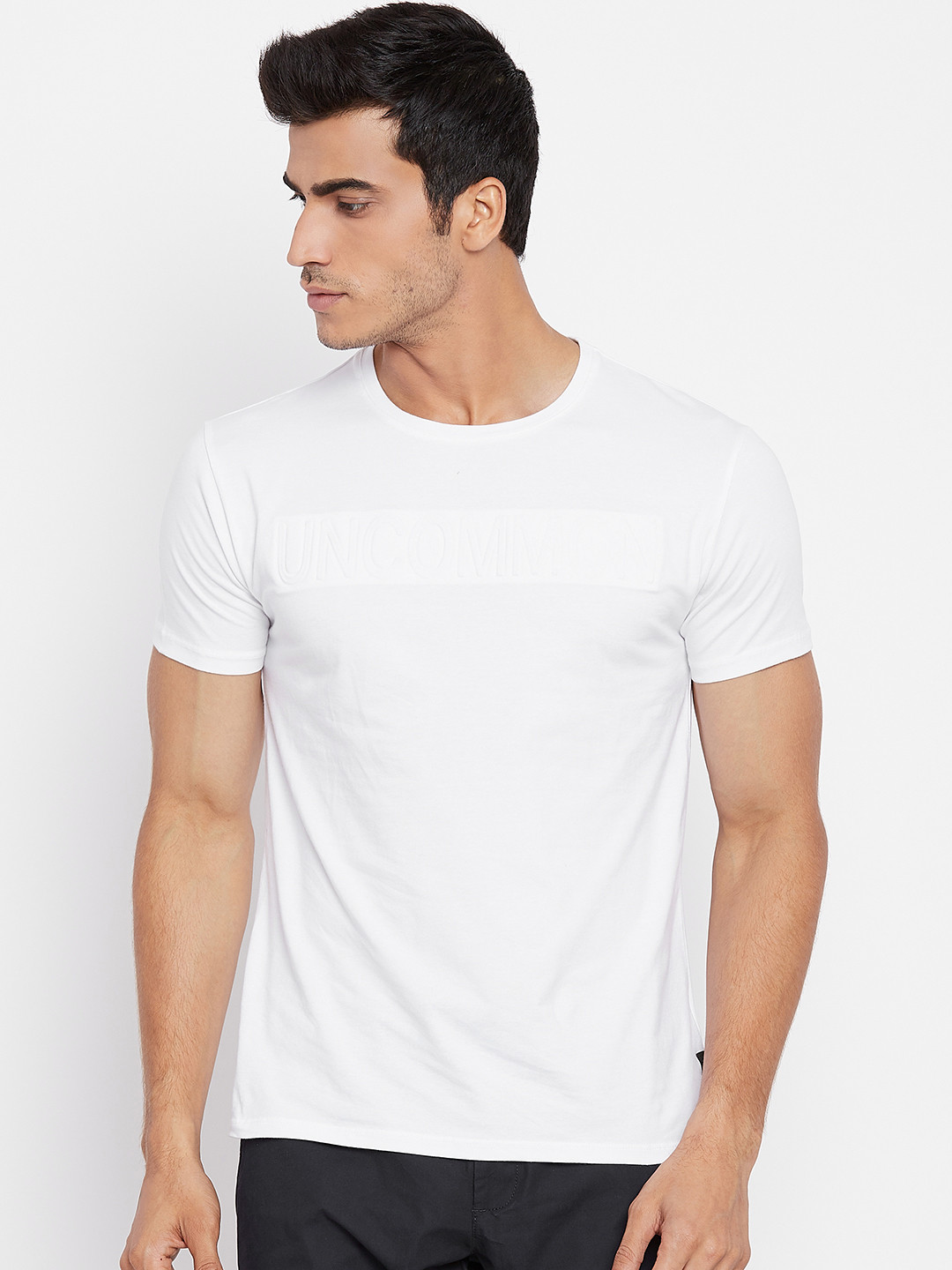 Buy Blackberrys Men White Solid Round Neck T Shirt - Tshirts for Men 6875571 | Myntra