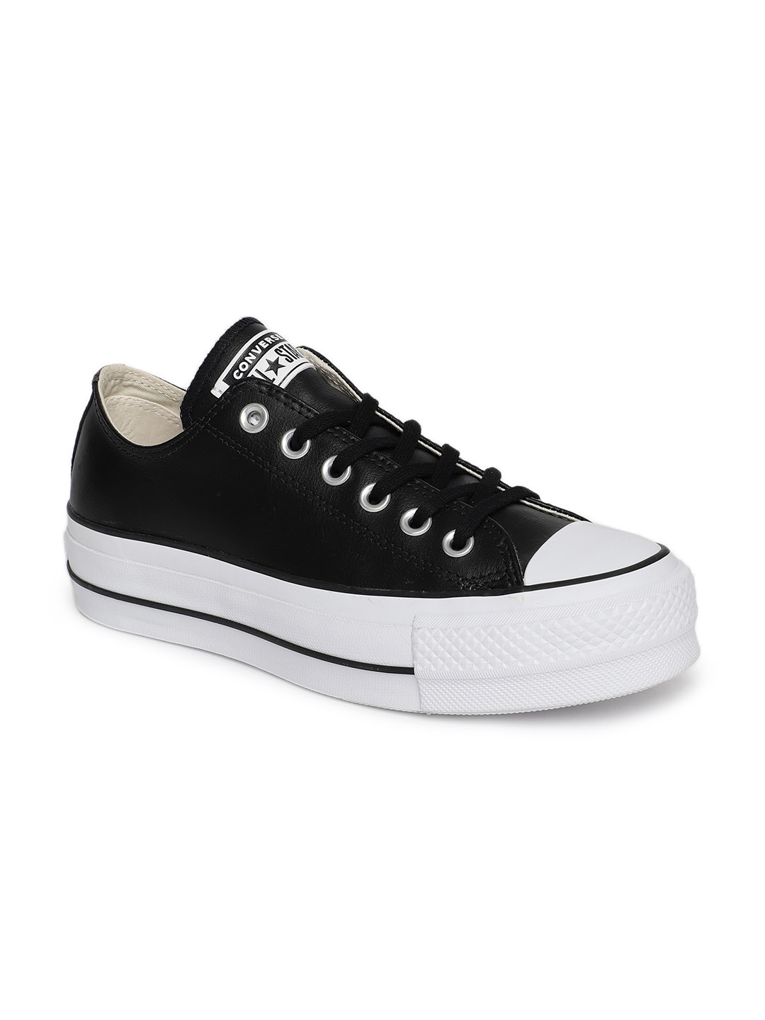Buy Converse Leather Chuck Taylor All Star Lift Black 561681C Leather ...