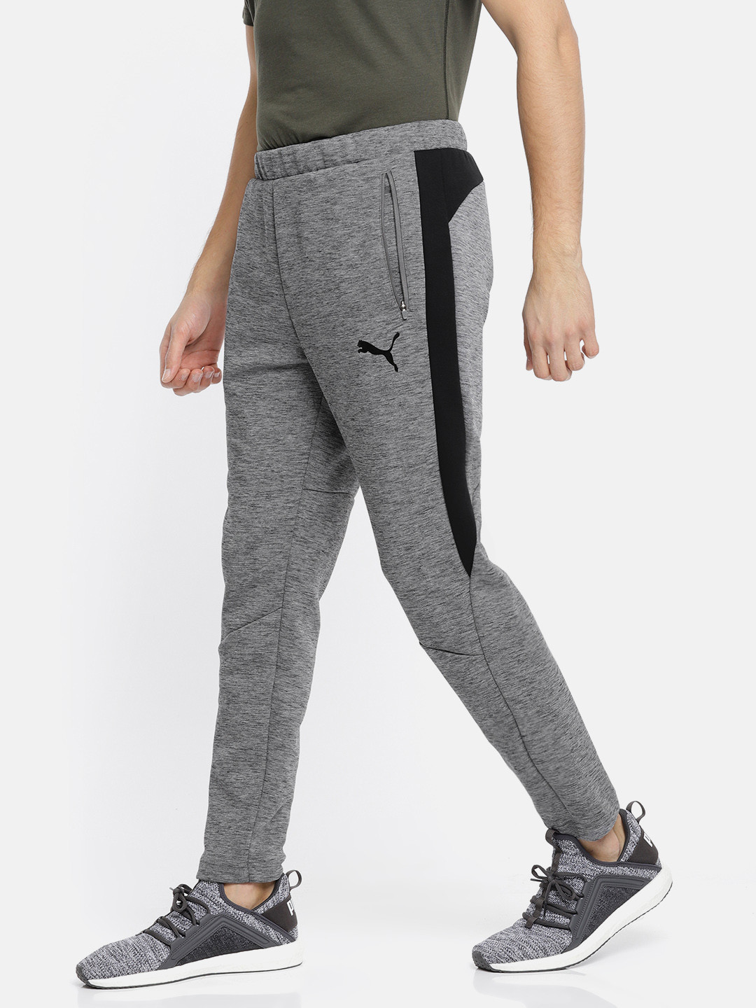 Buy Puma Men Grey Slim Fit Evostripe Track Pants Track Pants for Men