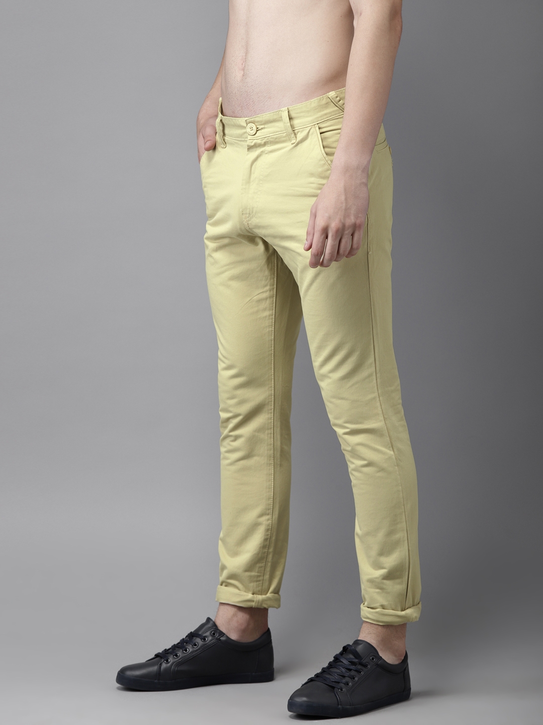 mens cream chinos