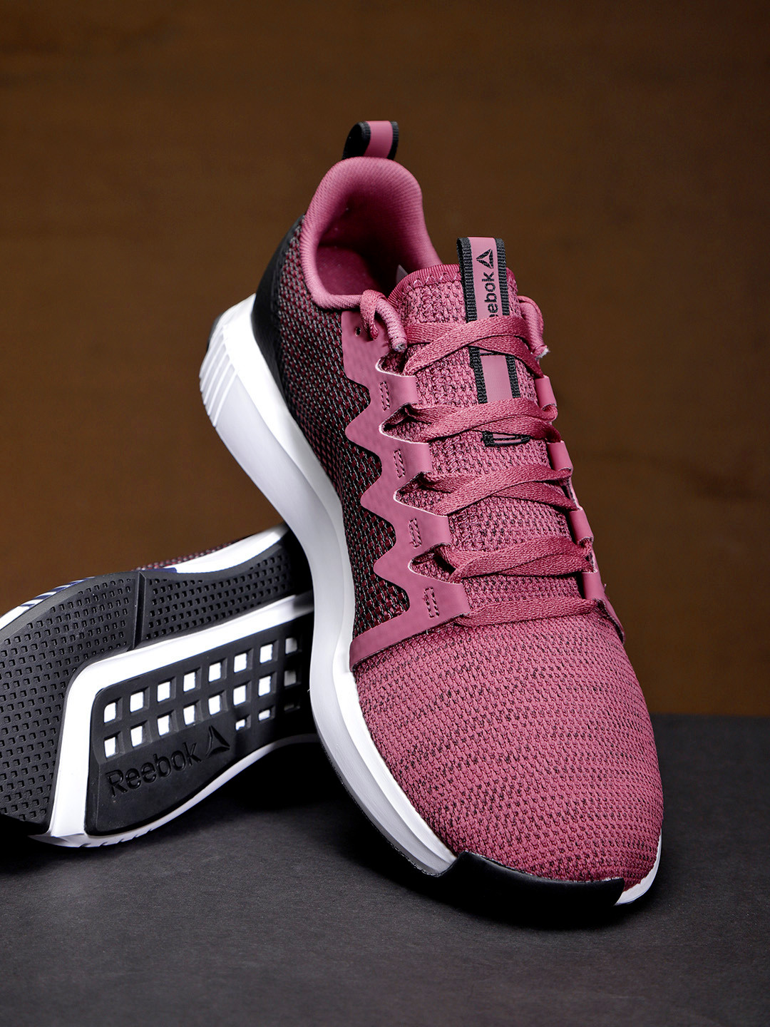 rose pink running shoes
