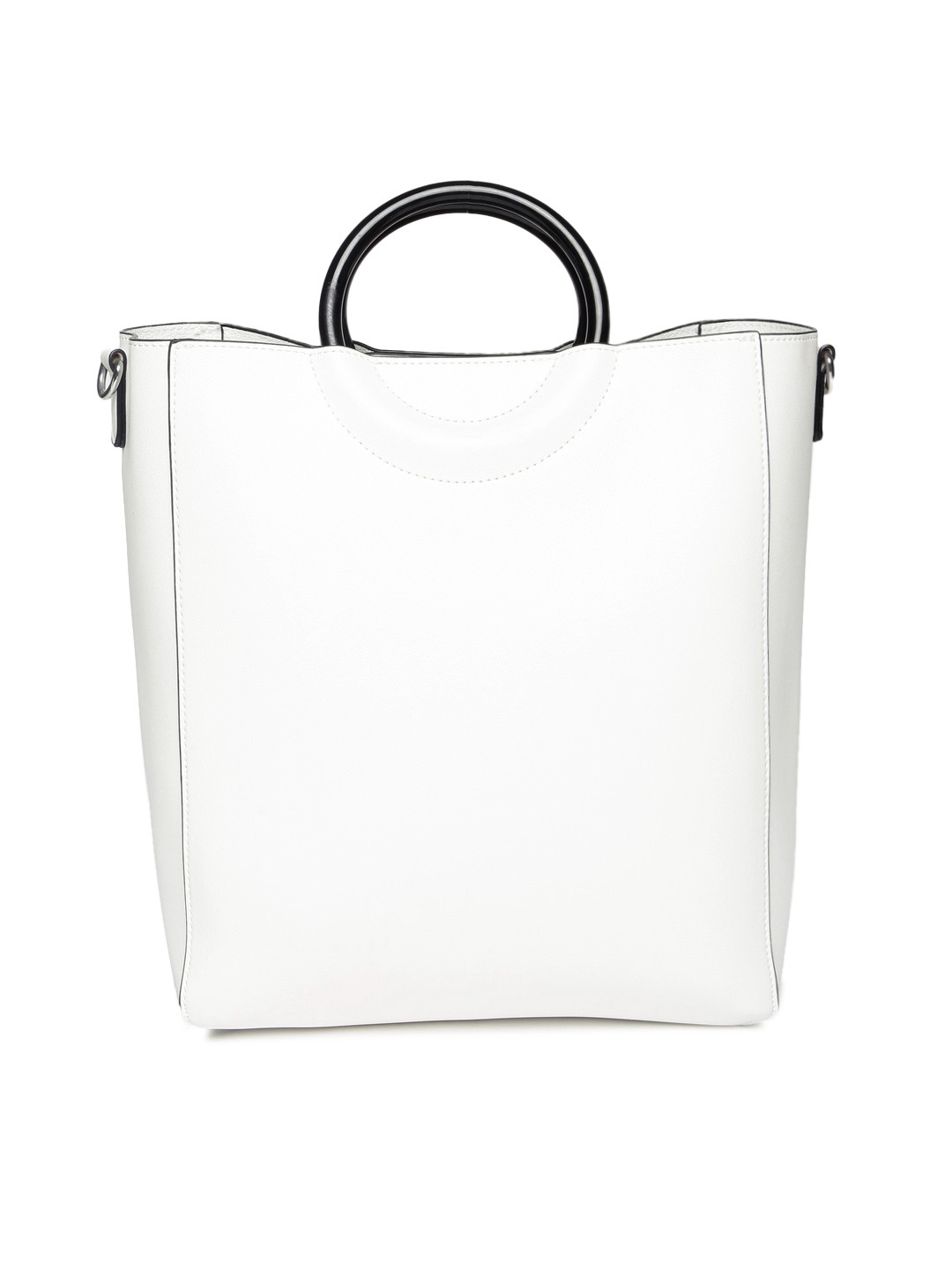 Buy FOREVER 21 White Solid Handheld Bag Handbags for Women 6932723