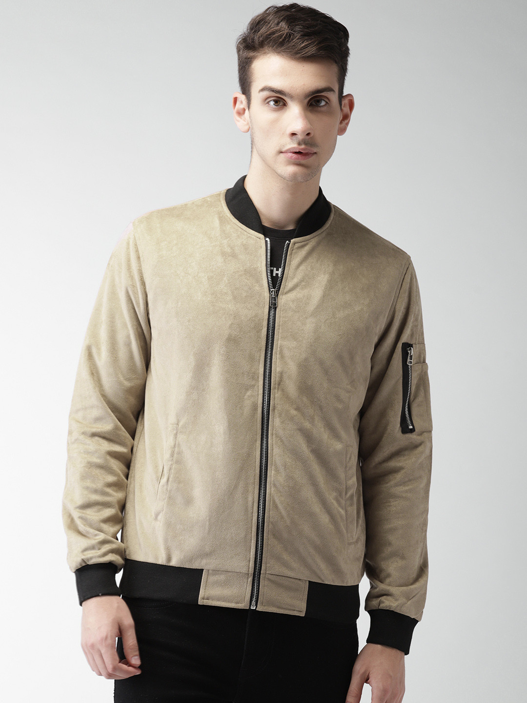 Buy FOREVER 21 Men Brown Solid Bomber Jackets for Men 6933663 Myntra
