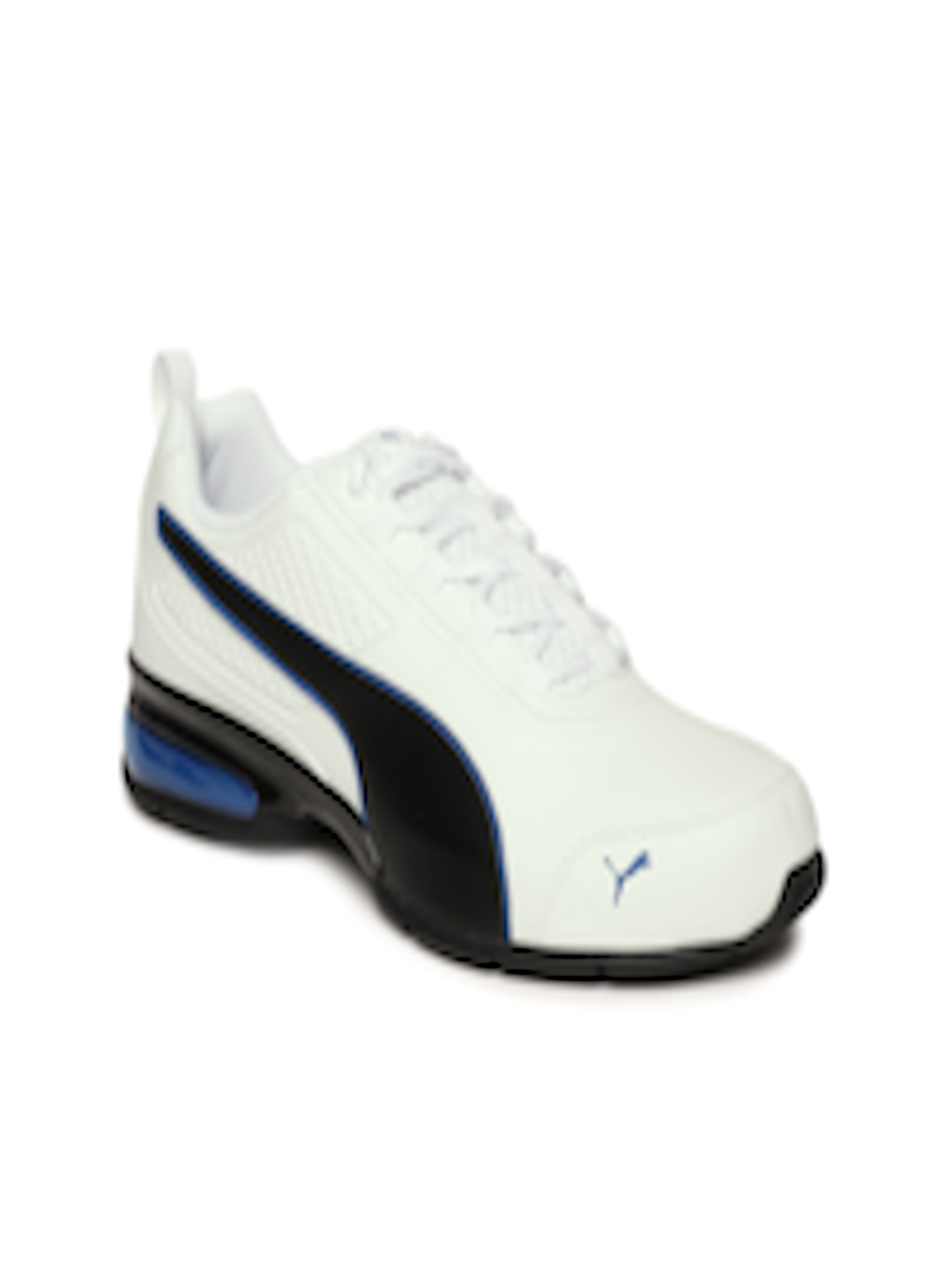 Buy PUMA Men White & Black Leader VT SL Running Shoes - Sports Shoes ...