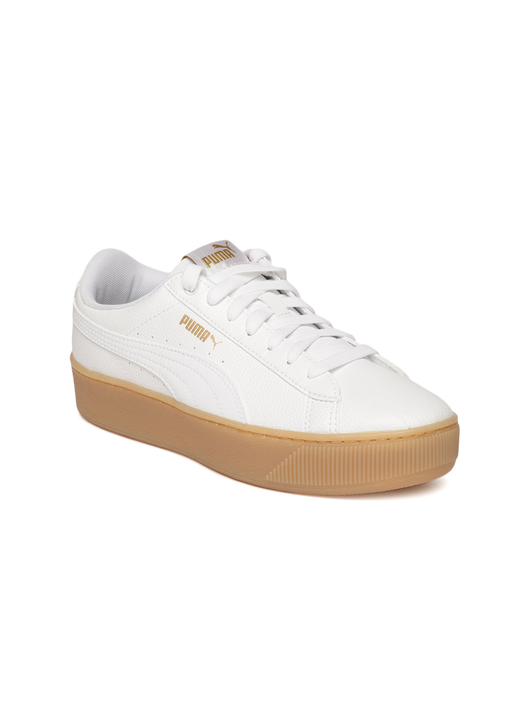 puma vikky platform white