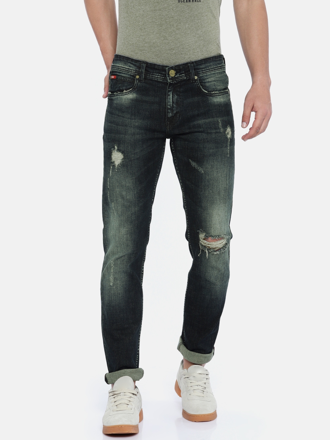 lee cooper denim joggers