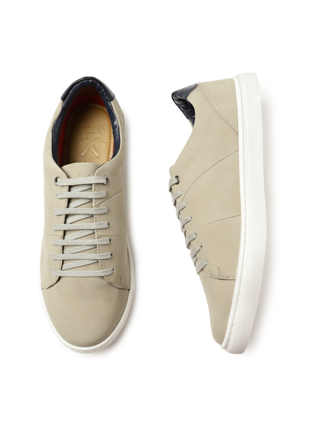 wrogn beige sneakers