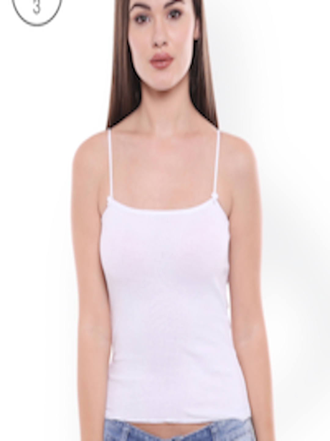 Buy Bodycare Women White Solid Pack Of 3 Camisoles E48WWW - Camisoles ...