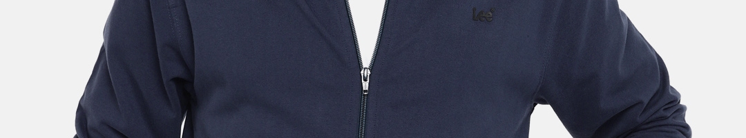 Buy Lee Men Navy Blue Solid Sweatshirt - Sweatshirts for Men 6957572 ...