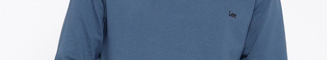 Buy Lee Men Teal Blue Solid Sweatshirt - Sweatshirts for Men 6957593 ...