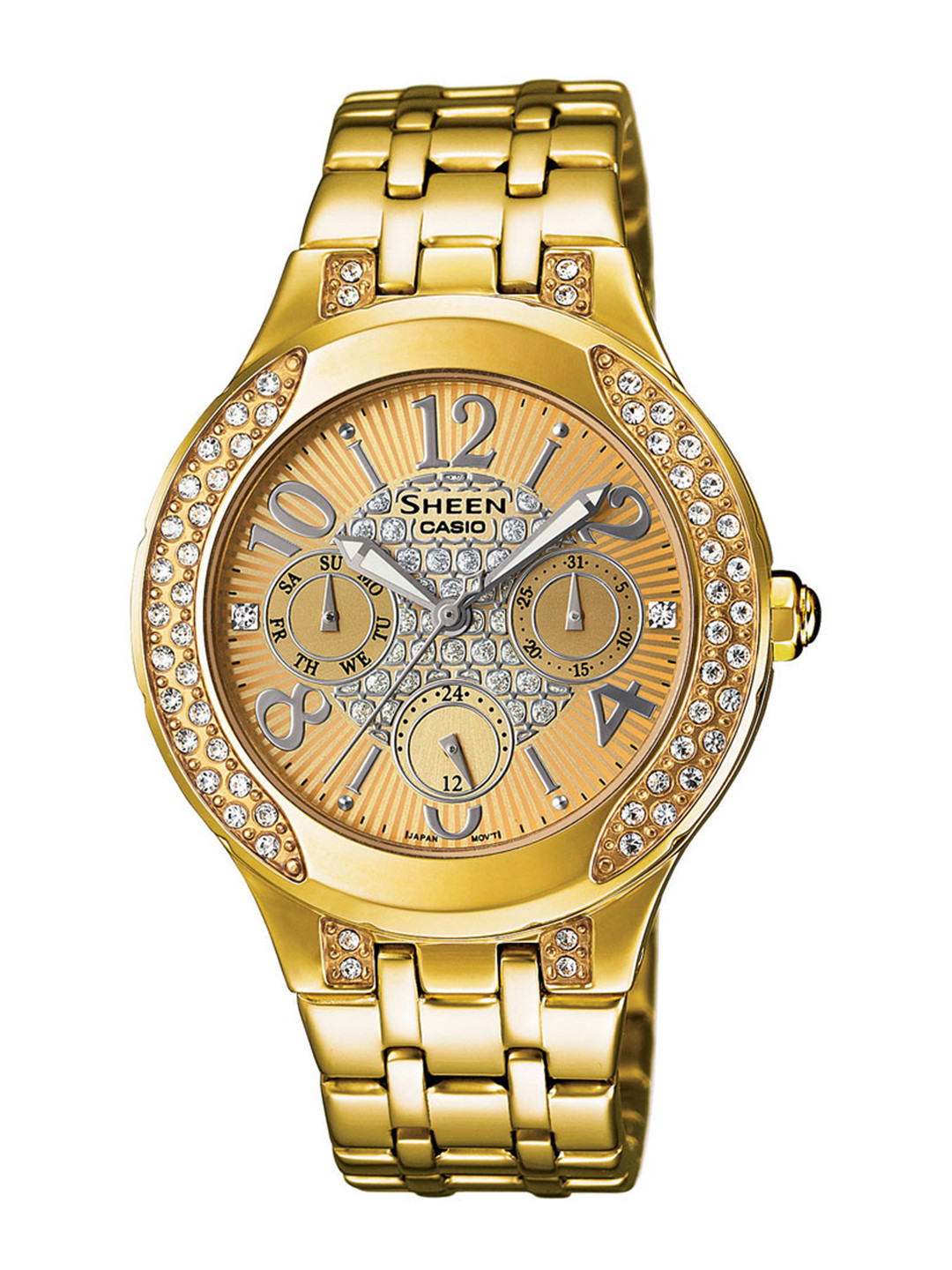 Buy Casio Sheen Women Gold Analogue Watches (SX138) SHE 3803GD 9AUDR