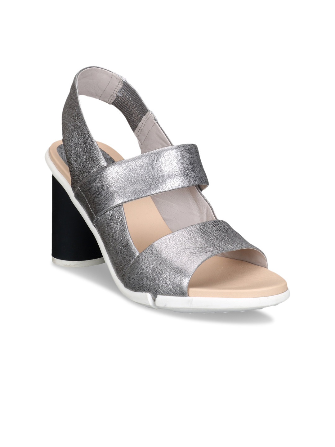clarks silver heels