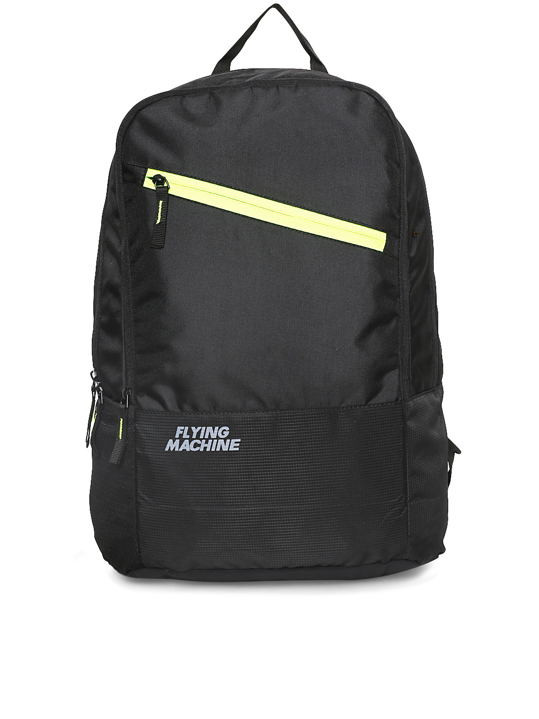 Buy Flying Machine Unisex Black Solid Laptop Backpack - Backpacks for ...