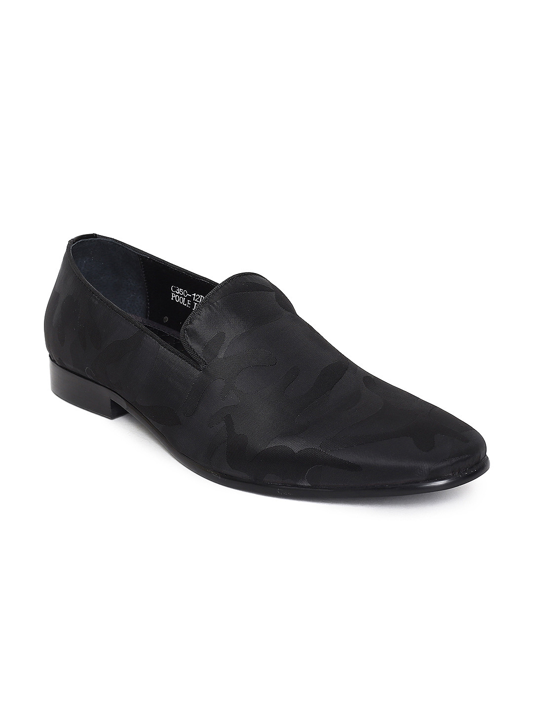 Buy Dune London Men Black Textured Formal Slip On Shoes Formal Shoes