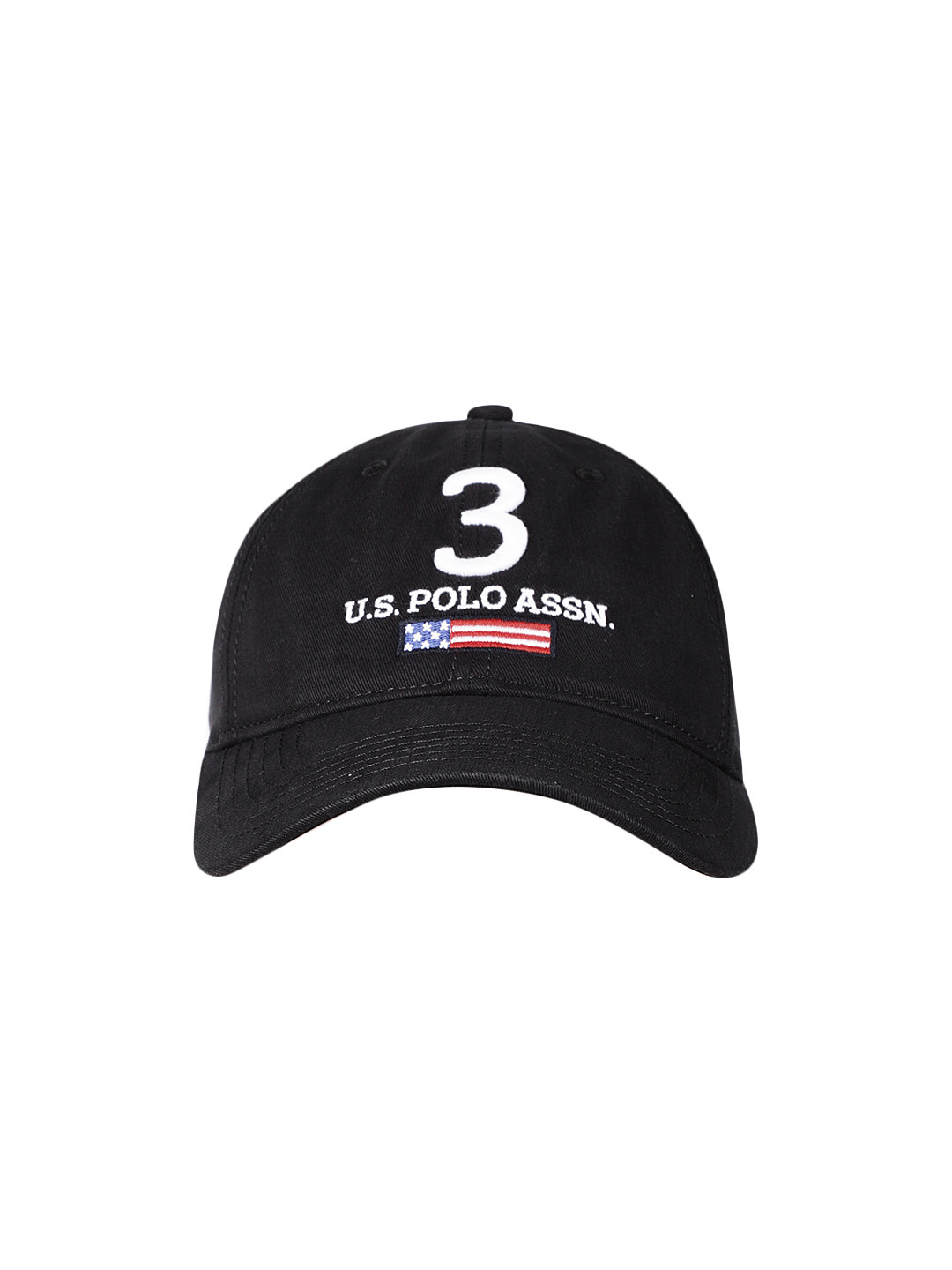 Buy U.S. Polo Assn. Men Black Embroidered Baseball Cap Caps for Men