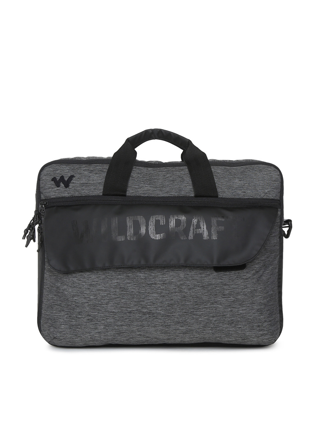 Buy Wildcraft Unisex Grey & Black Colourblocked Apex Laptop Bag