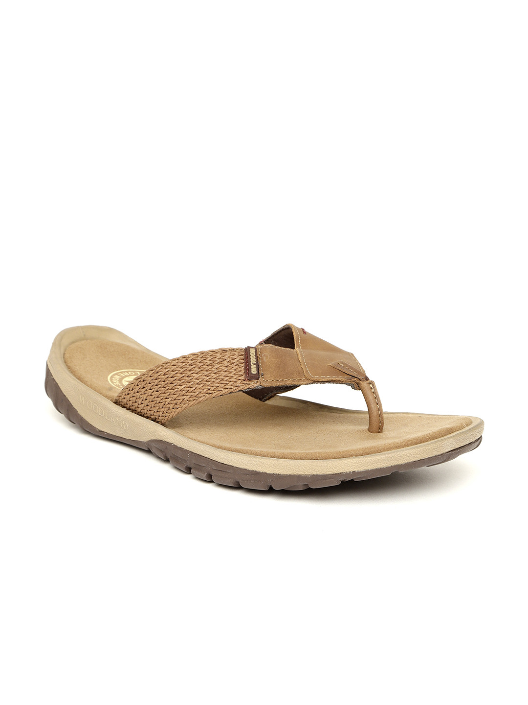 Buy Woodland Men Brown Leather Comfort Sandals - Sandals for Men 6995112 | Myntra