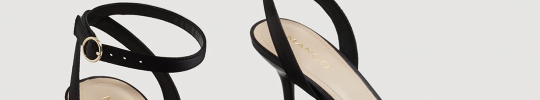 Buy MANGO Women Black Solid Stilettos - Heels for Women 6995472 | Myntra