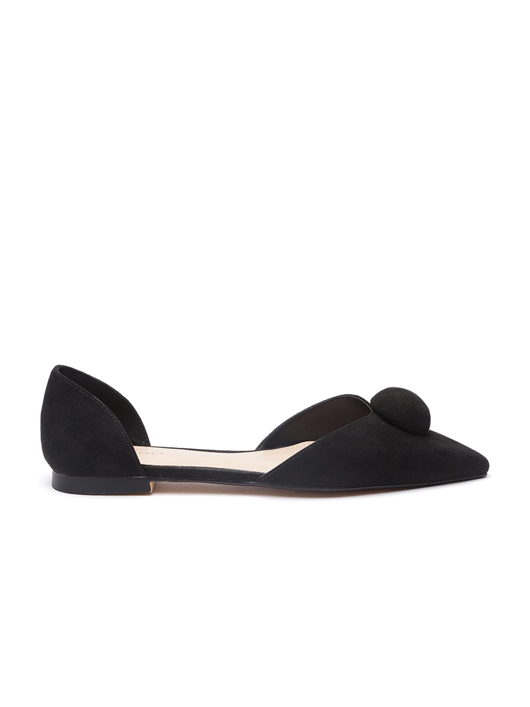 mango leather flats