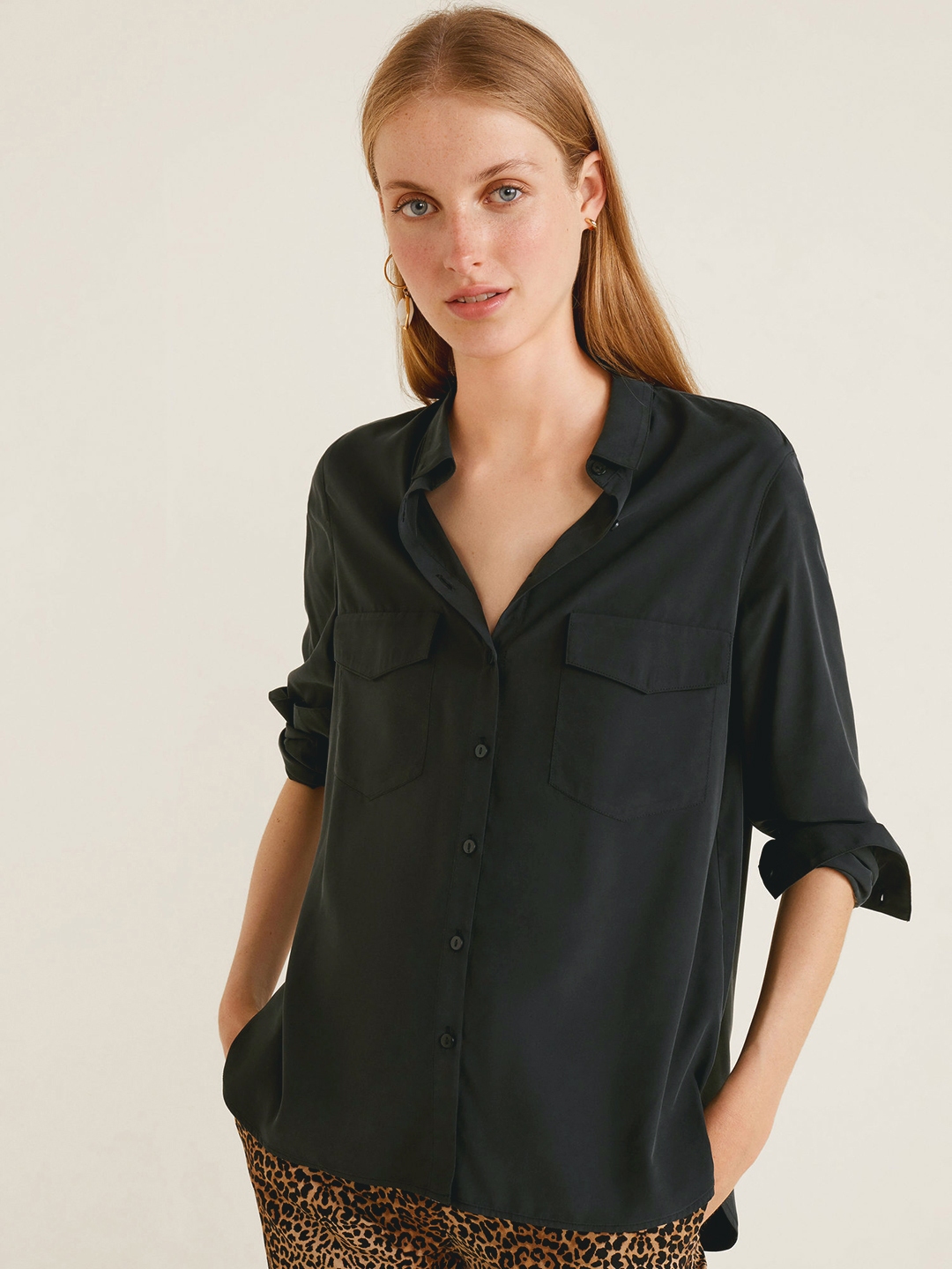 mango black tshirt