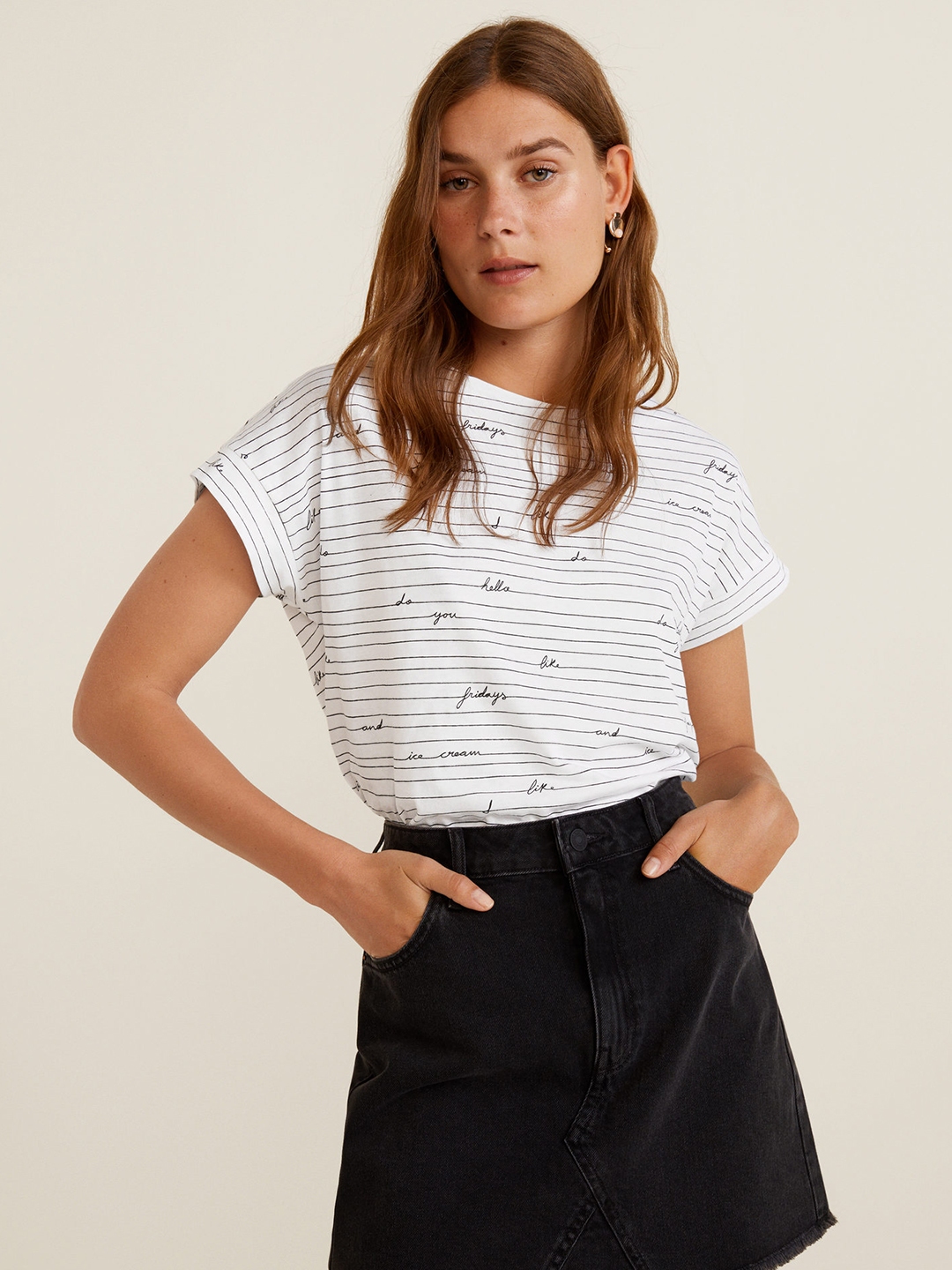 mango basic tshirt