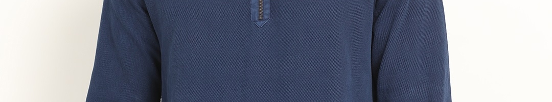 Buy Indian Terrain Men Blue Solid Pullover - Sweaters for Men 6997700 ...