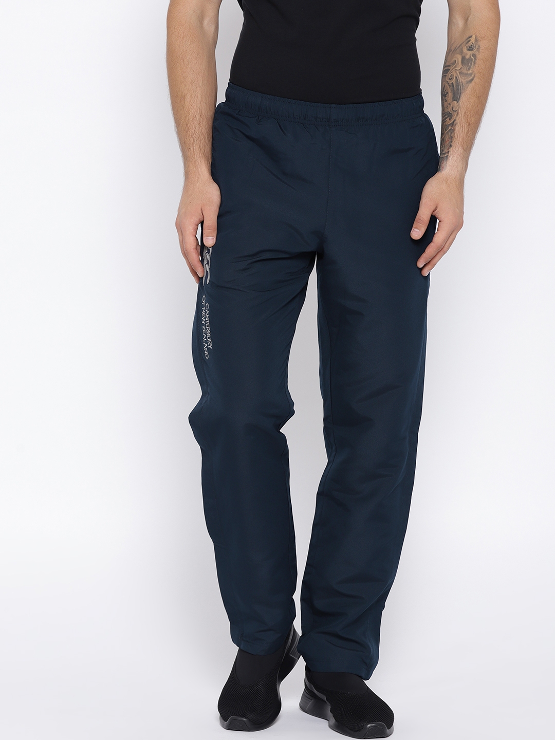 Buy Canterbury Men Navy Blue Solid Tapered Fit Track Pants - Track ...