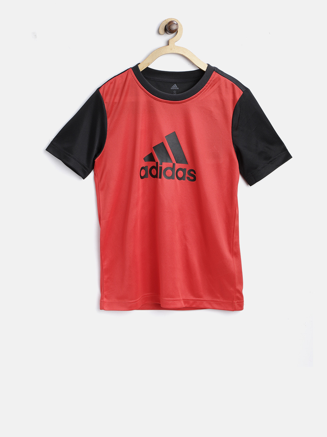 Buy ADIDAS Boys Red & Black Youth Training Gear Up Round Neck Jersey Tshirts for Boys 7010810