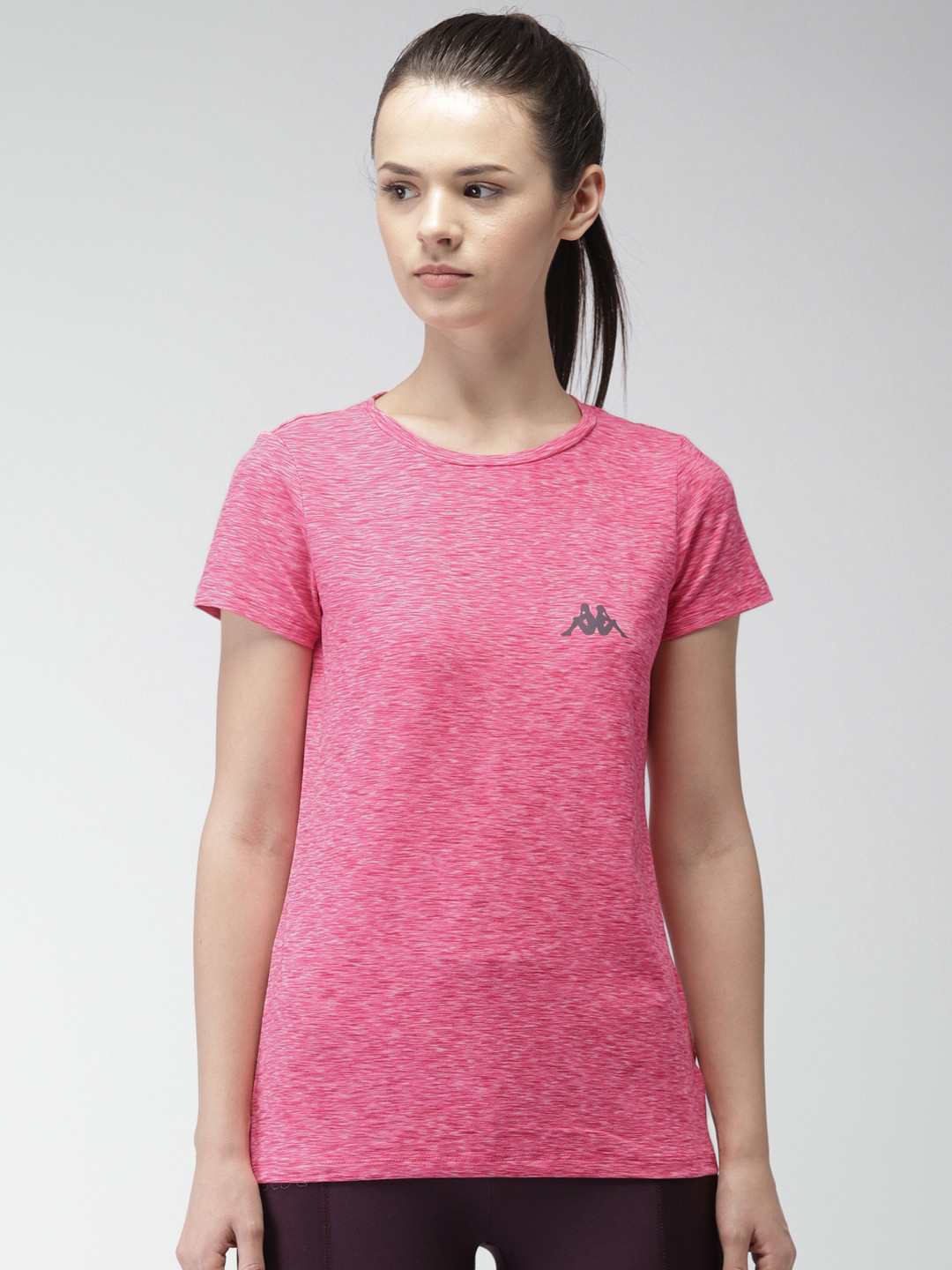Buy Kappa Women Pink Solid Round Neck T Shirt Tshirts for Women