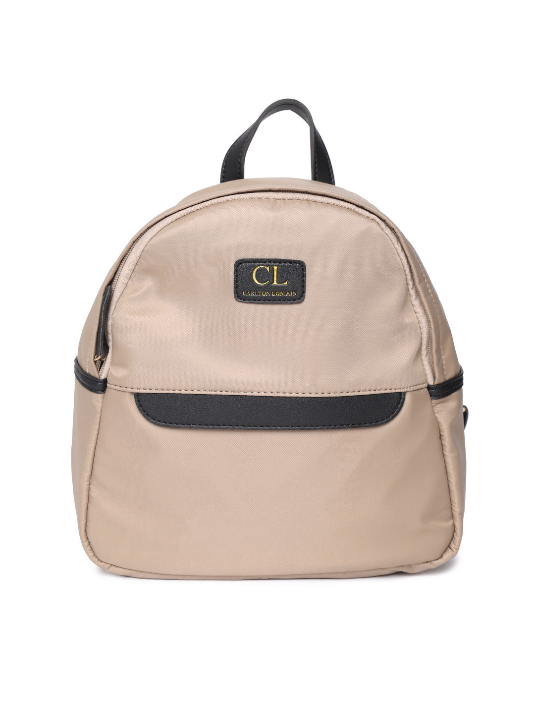Buy Carlton London Women Beige Solid Backpack Backpacks for Women